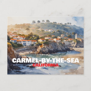 Carmel-by-the-Sea California Feiertagspostkarte