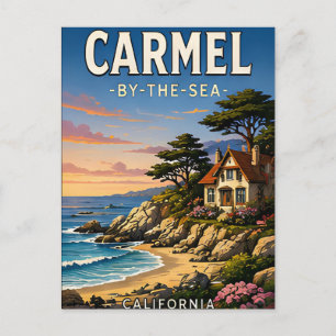 Carmel-by-the-Sea Kalifornien Reise-Geschenk Postkarte