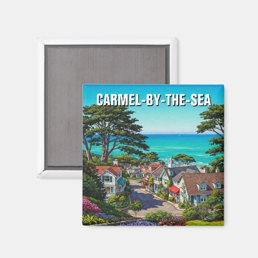 Carmel-by-the-sea Magnet (Vorderseite/Rückseite)