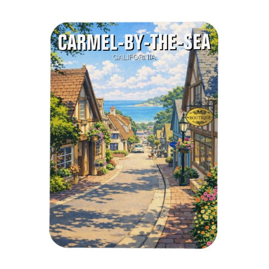 Carmel-by-the-sea magnet (Vertikal)