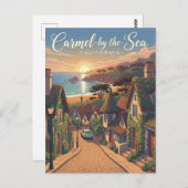 Carmel-by-the-sea Postkarte (Vorne/Hinten)