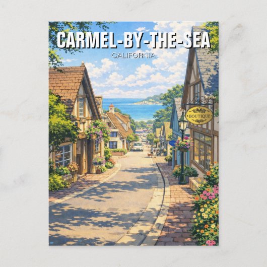 Carmel-by-the-sea  postkarte (Vorderseite)