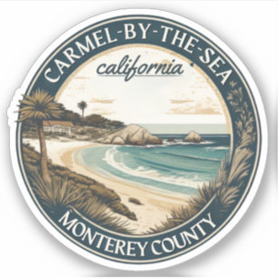 Carmel by the Sea Strand Kalifornien Pazifikküste Aufkleber