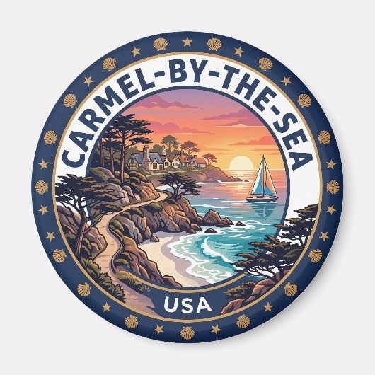 Carmel-by-the-sea USA Magnet (Vorne)