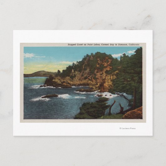 Carmel, CA - Rugged Coast on Point Lobos Postkarte (Vorderseite)