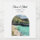 Carmel California Gastgeschenk Hochzeit Weinetikett (Einzelnes Label)