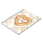 Carmel Cream Heart Pretzel Notizblock (Linke Seite)