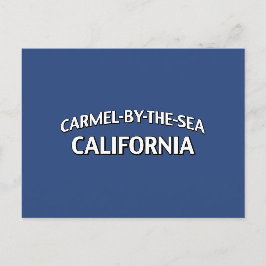 Carmel-durch-d-Meer Kalifornien Postkarte (Vorderseite)