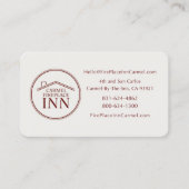 Carmel FirePlace Inn - Custom Design Visitenkarte (Vorderseite)