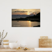 Carmel Gold Sunset Poster (Personalize) (Küche)