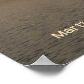 Carmel Gold Sunset Poster (Personalize) (Ecke)