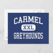 Carmel - Greyhounds - High School - Carmel Indiana Postkarte (Vorne/Hinten)