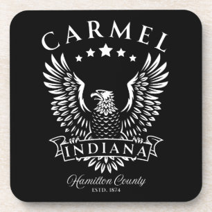 Carmel Hamilton County Indiana Vintage Adler Getränkeuntersetzer