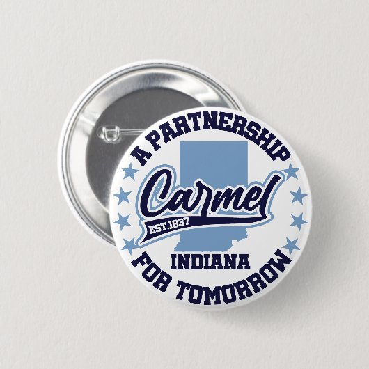 Carmel, Indiana Button (Vorne & Hinten)