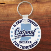 Carmel, Indiana Schlüsselanhänger (Rückseite)
