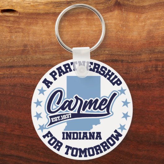 Carmel, Indiana Schlüsselanhänger (Rückseite)