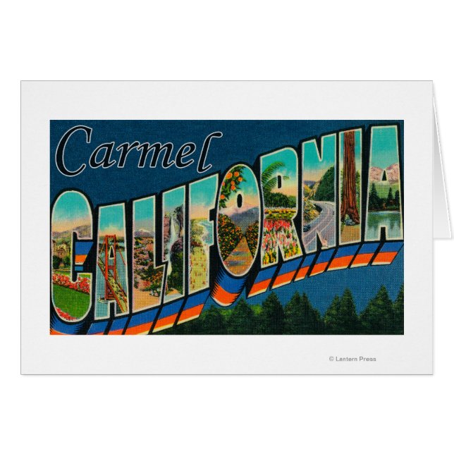 Carmel, Kalifornien - Große Briefszenen (Vorderseite (Horizontal))