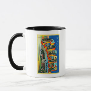 Carmel, Kalifornien - große Buchstabe-Szenen Tasse