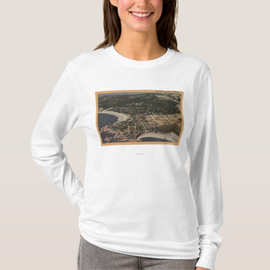 Carmel, Kalifornien Luft ViewCarmel, CA T-Shirt (Vorderseite)