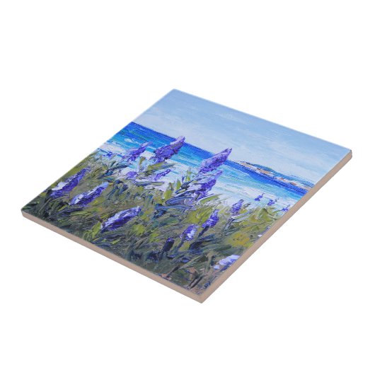 Carmel Kalifornien, Strand, Lupinen, Fliese (Seite)