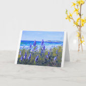 Carmel Kalifornien, Strand, Lupinen, Karte (Gelbe Blume)