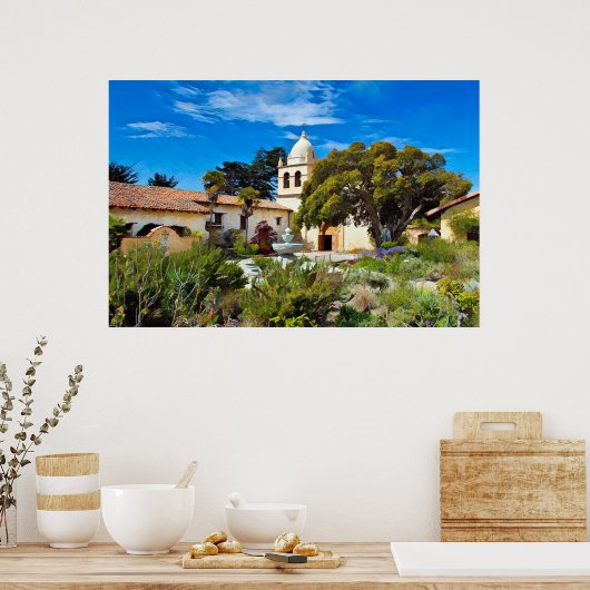 CARMEL MISSION BASILICA Poster (Küche)