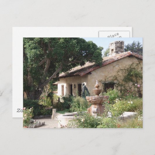 Carmel Mission Postkarte (Vorne/Hinten)