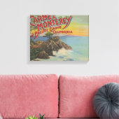 Carmel, Monterey, & Pacific Grove, CA - begrüßt Leinwanddruck (Insitu (Wohnzimmer))