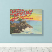 Carmel, Monterey, & Pacific Grove, CA - begrüßt Leinwanddruck (Insitu (Holzboden))