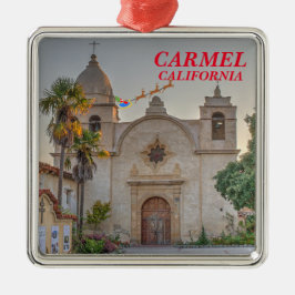 Carmel Premium Christmas Square Ornament Aus Metall