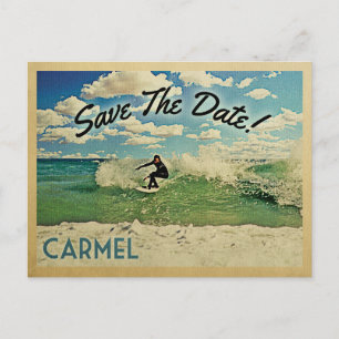 Carmel Save the Date California Surf Ankündigungspostkarte
