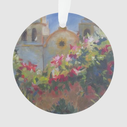 Carmel Spanish Mission California Garden Ornament (Vorderseite)