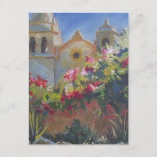 Carmel Spanish Mission California Garden Postkarte