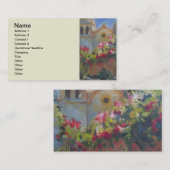 Carmel Spanish Mission California Garden Visitenkarte (Vorne/Hinten)