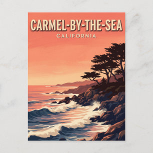 Carmel Sunset Küste Kalifornien Postkarte