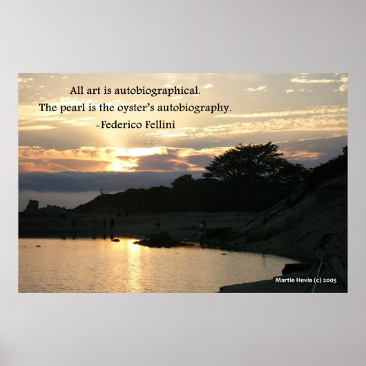 Carmel Sunset Pine - Federico Fellini Poster (Vorne)