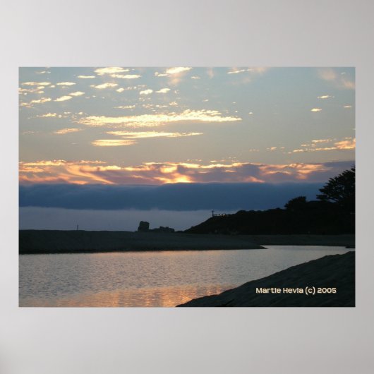 Carmel Sunset und Marine Layer Poster (Vorne)