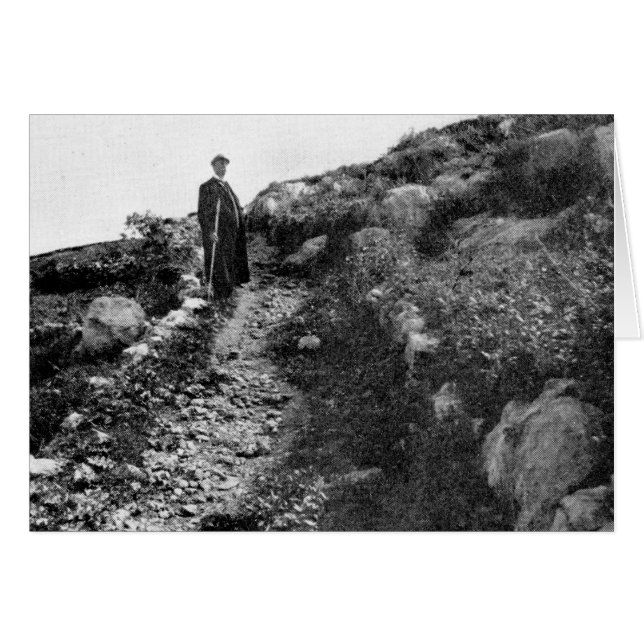 Carmel, Trail bei Shrine of the Bab, ca. 1907 (Vorderseite (Horizontal))