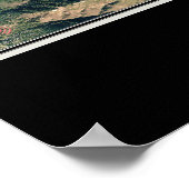 Carmel Valley California von Space Satellite Map Poster (Ecke)