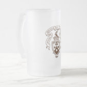Carmelite Emblem-mattierte Bier-Tasse Mattglas Bierglas (Vorderseite Links)