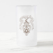 Carmelite Emblem-mattierte Bier-Tasse Mattglas Bierglas (Mittel)