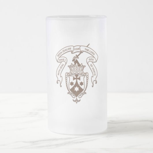 Carmelite Emblem-mattierte Bier-Tasse Mattglas Bierglas (Mittel)