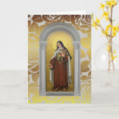 Carmelite Nun St. Therese the Little Blume Karte (Gelbe Blume)