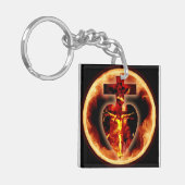 Carmelite Saints & Trinity Schlüsselanhänger (Vorderseite links)