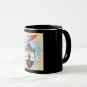 Carmelite Tasse mit schwarzem Hintergrund (VorderseiteRechts)