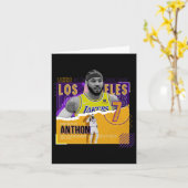 Carmelo-anthony -Basketball-Papier-Poster-Lakers A Karte (Gelbe Blume)