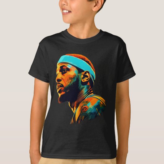 Carmelo Anthony Illstration T-Shirt (Vorderseite)