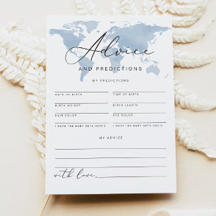 CARMEN Adventure Baby Advice and Predictions Card Einladung