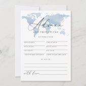 CARMEN Adventure Baby Advice and Predictions Card Einladung (Vorderseite)