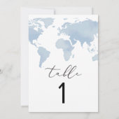 CARMEN Adventure Travel Blue Map Tischnummer Card (Rückseite)